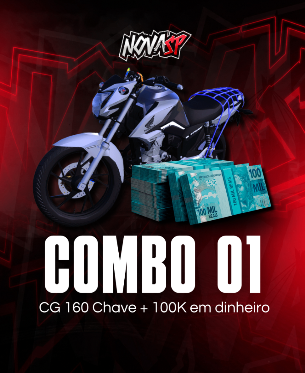 CG 160 Chave + R$100K em dinheiro