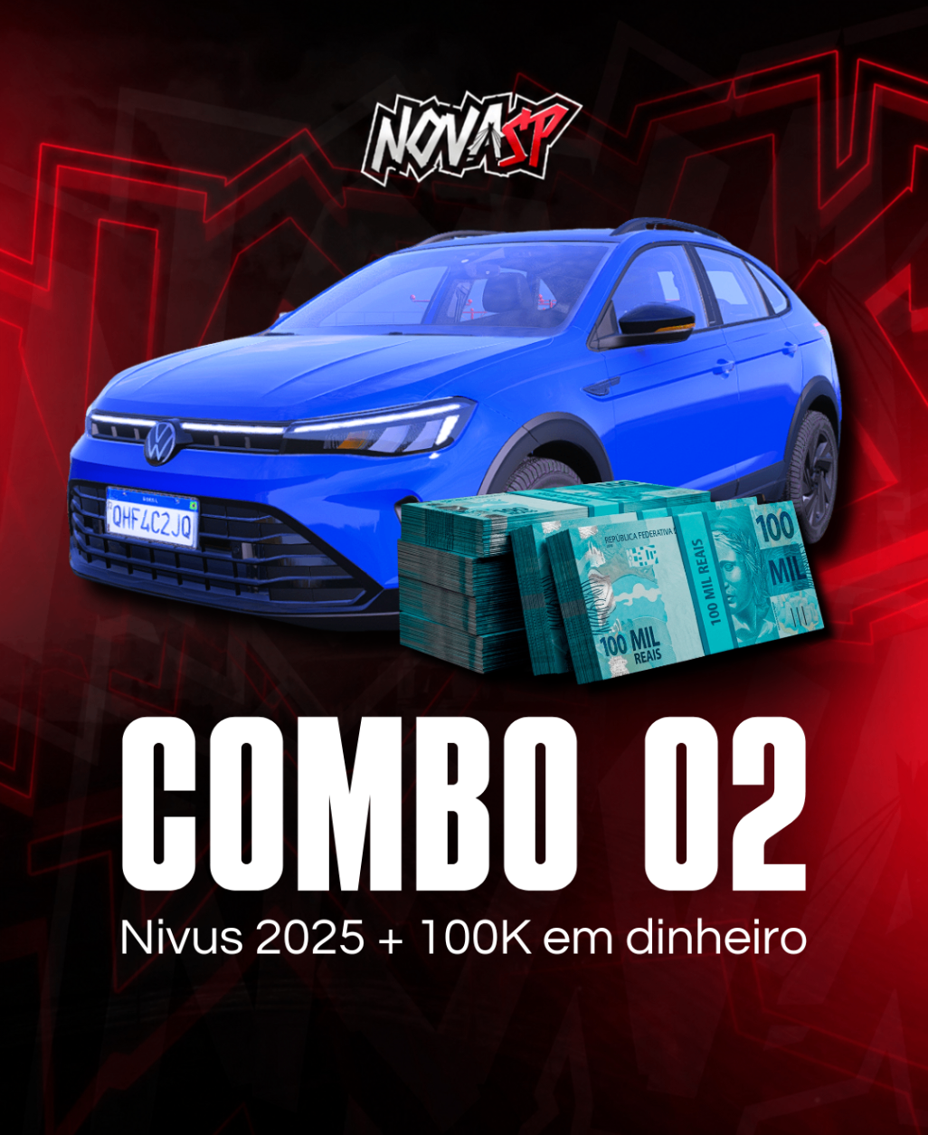 Nivus 2025 + R$100K em dinheiro